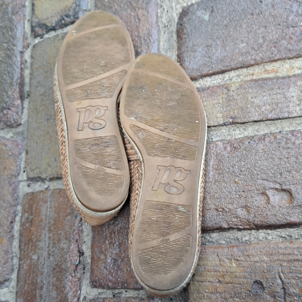 Paul Green Women's Tan Woven Flats Size 9 B1 - Picture 6 of 10